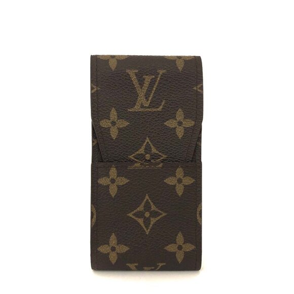 Authentic Louis Vuitton Monogram Cigarette Tobacco Case Brown LUX40-101125 - Picture 1 of 8